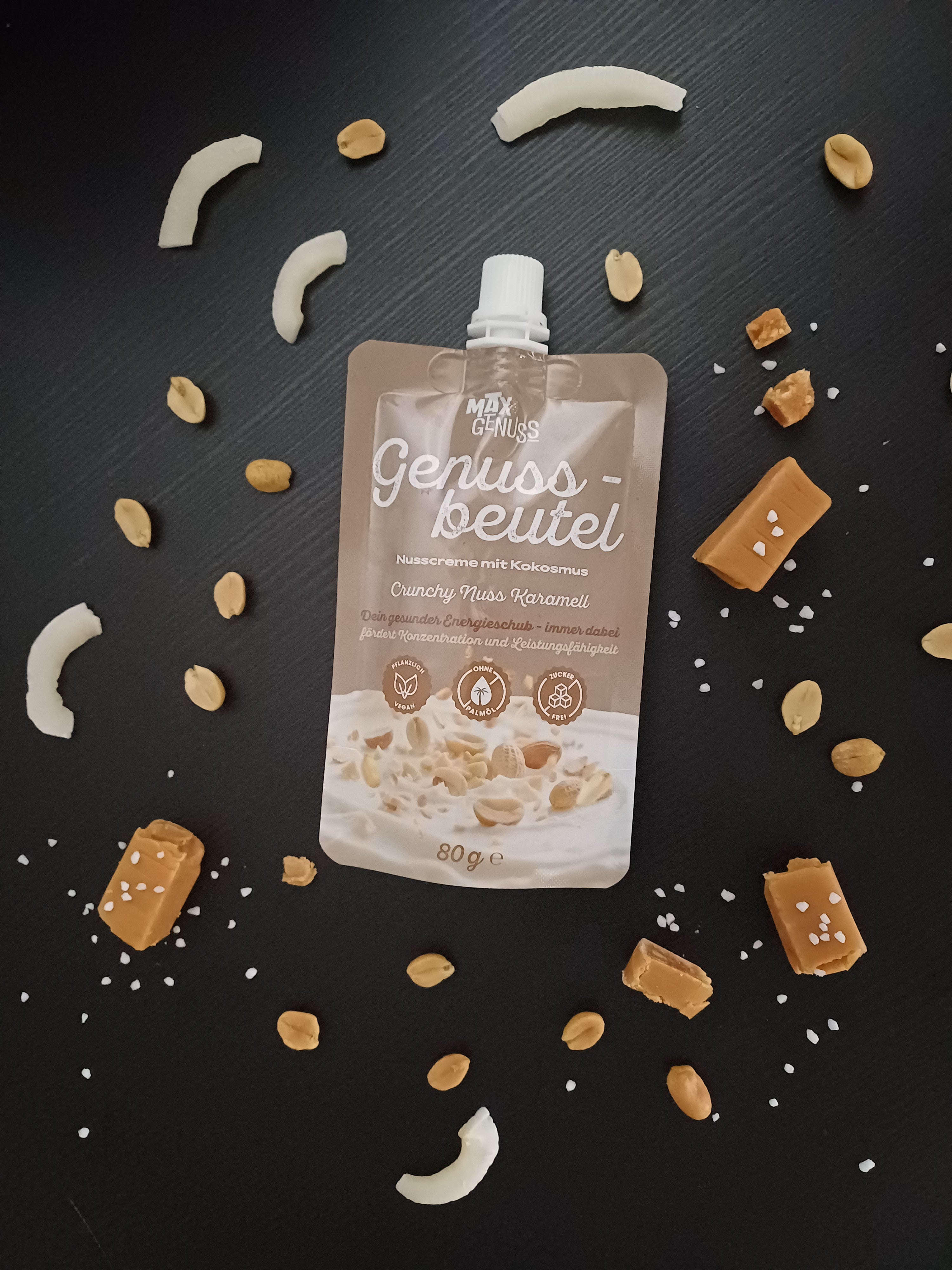 Snack für unterwegs – Erdnuss Creme - Genussbeutel